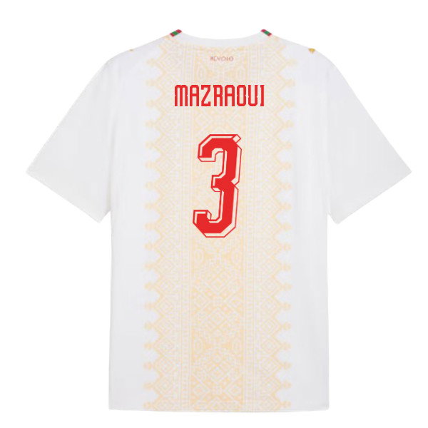 2026-2027 Morocco Away Shirt (Mazraoui 3)-SoccerKits Hub | Buy Soccer Jerseys Online